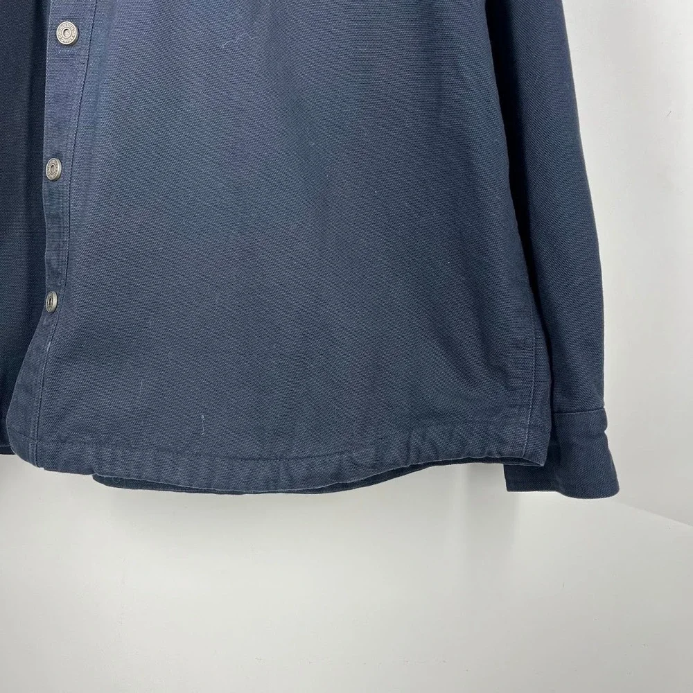 Duluth Trading Co Hanger Bender Mens 3XL Fleece Lined Cotton Canvas Shirt Jacket